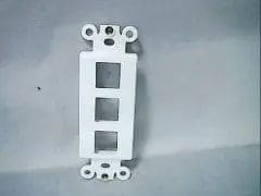 White Decora 3 - Port Keystone Insert Plate - Brantford Surplus