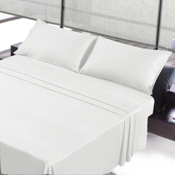 White King Sheet Set - Bleach Safe Luxury Bedding - Brantford Surplus