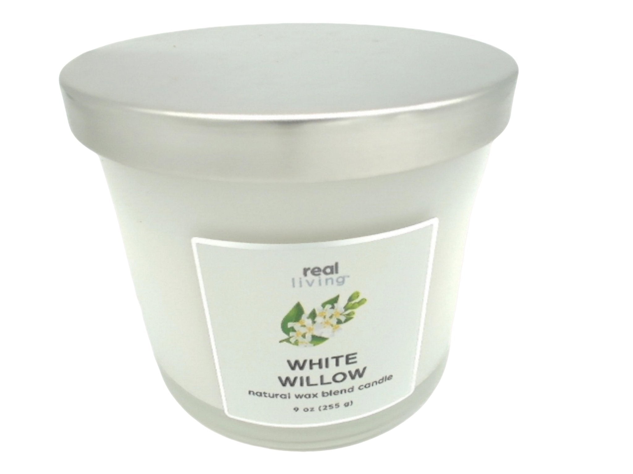 White Willow Scented Candle 9oz - Real Living - Brantford Surplus