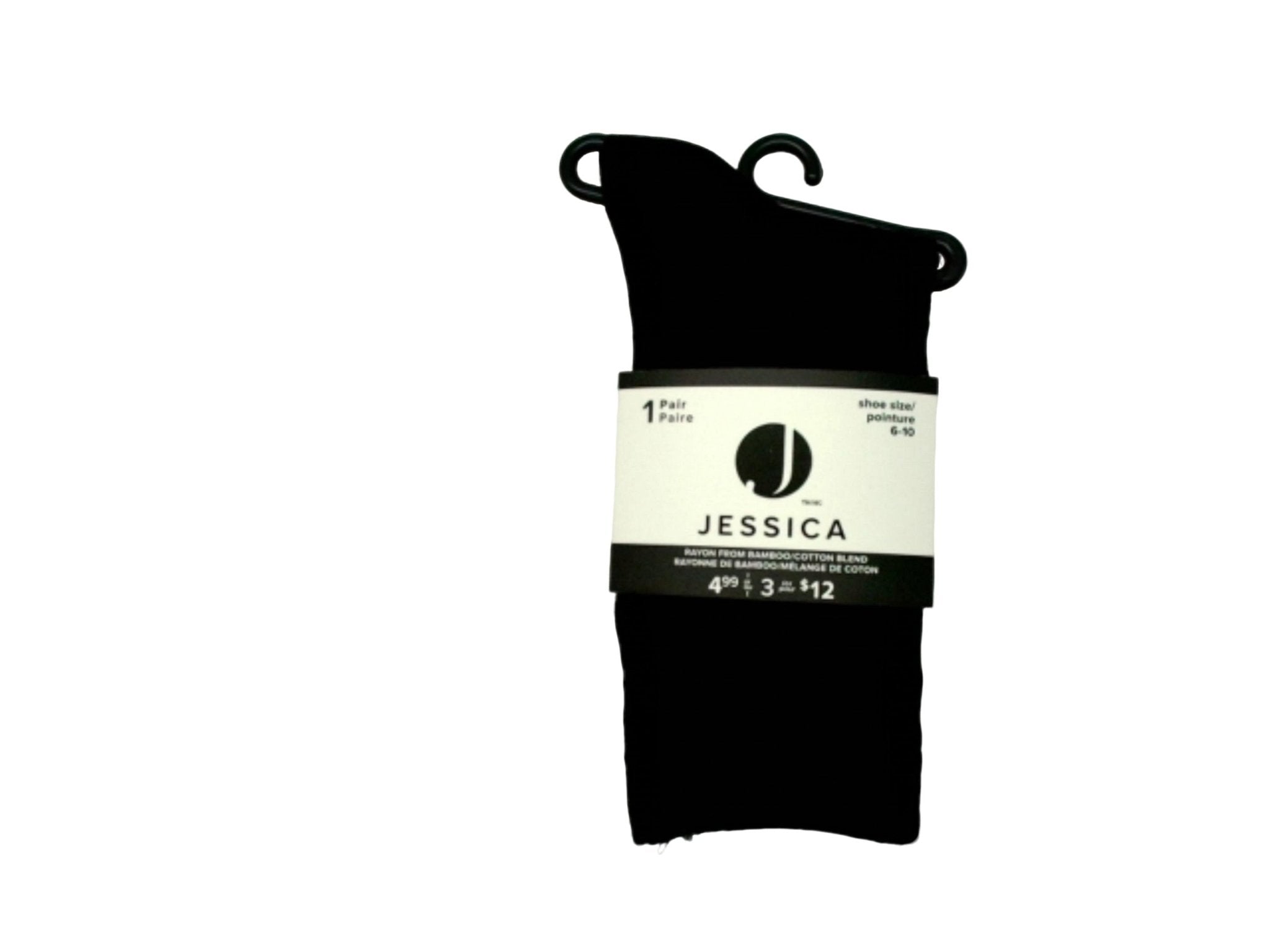 Women's Jessica Socks Black Rayon From Bamboo (or 3/$4.99) - Brantford Surplus