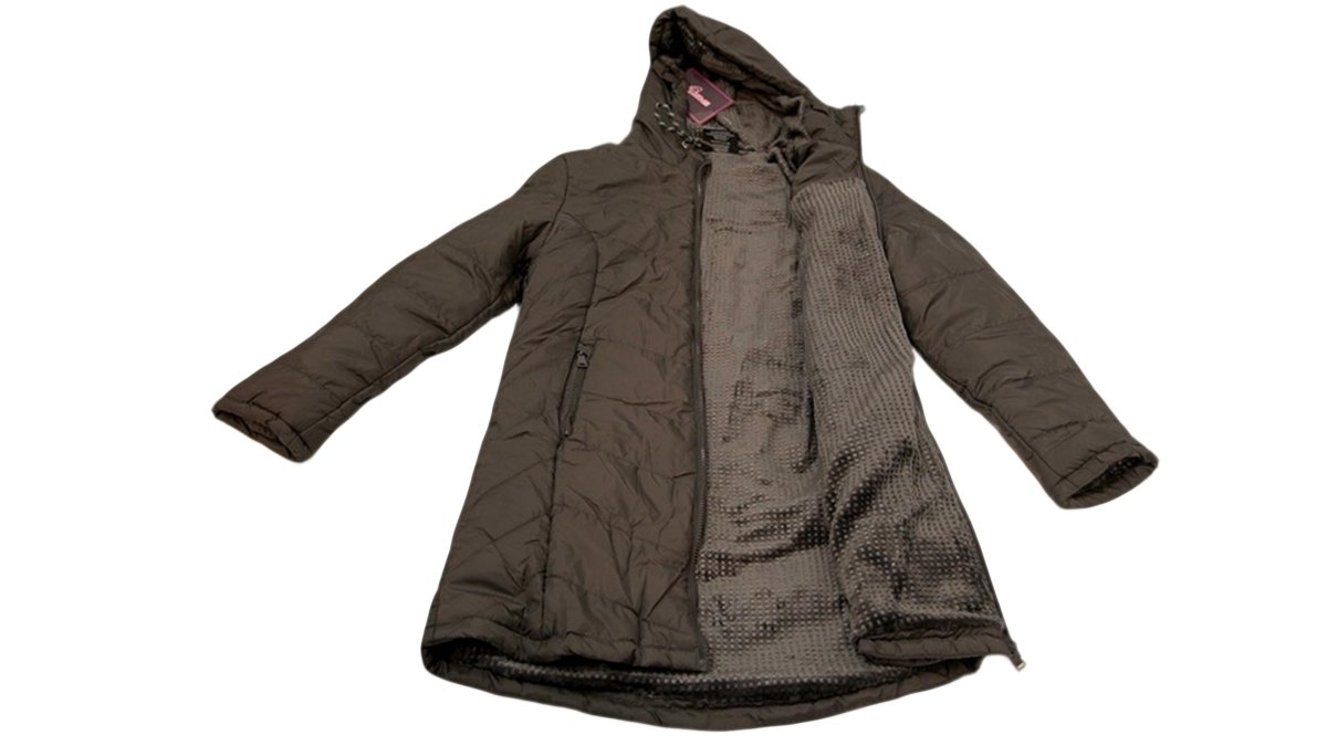Women's Long Puffer Jacket Charcoal - Sport Axis Coat - Brantford Surplus