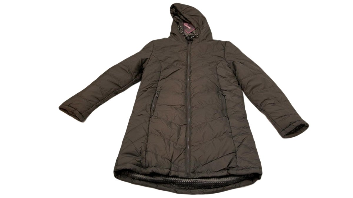 Women's Long Puffer Jacket Charcoal - Sport Axis Coat - Brantford Surplus