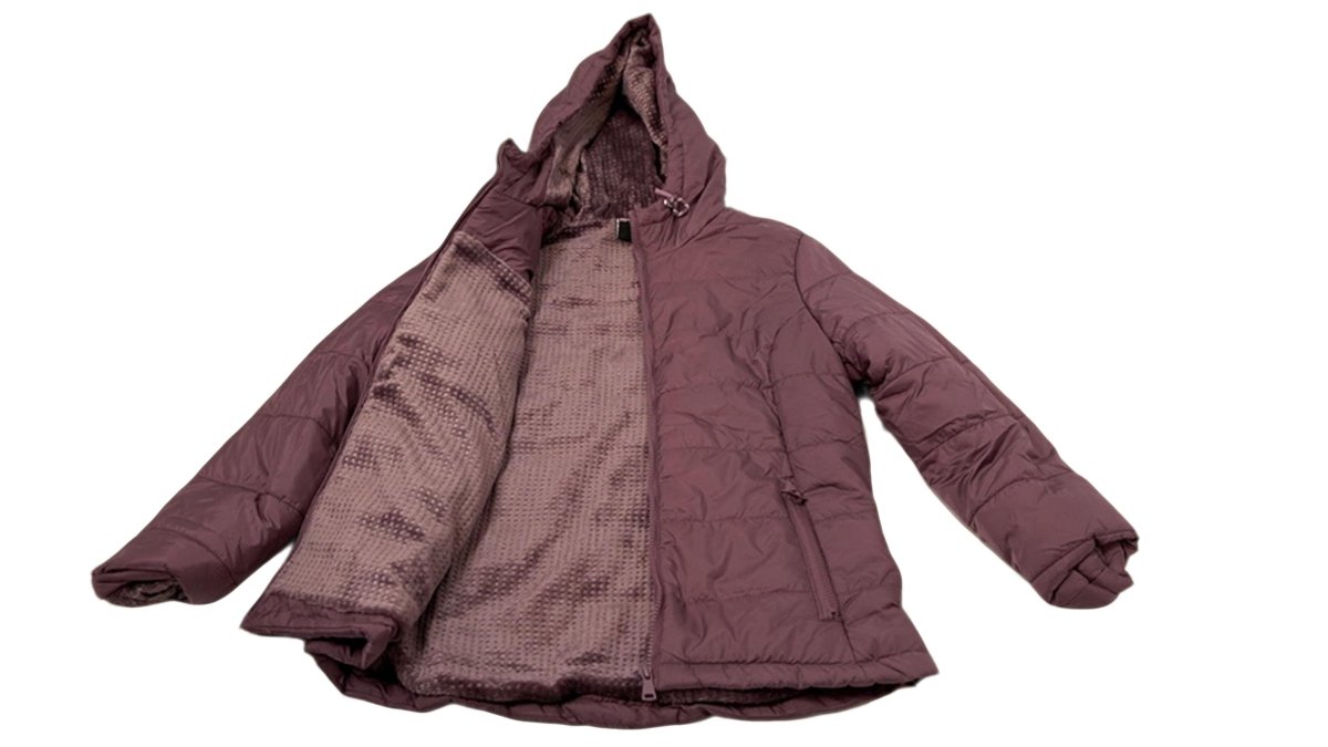 Women's Short Puffer Jacket - Lined Plumberry Sport Axis - Brantford Surplus