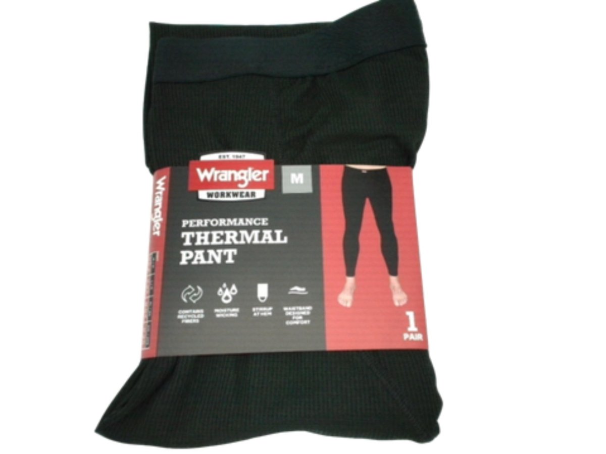 Wrangler Men's Thermal Performance Pants - Warm Base Layer - Brantford Surplus