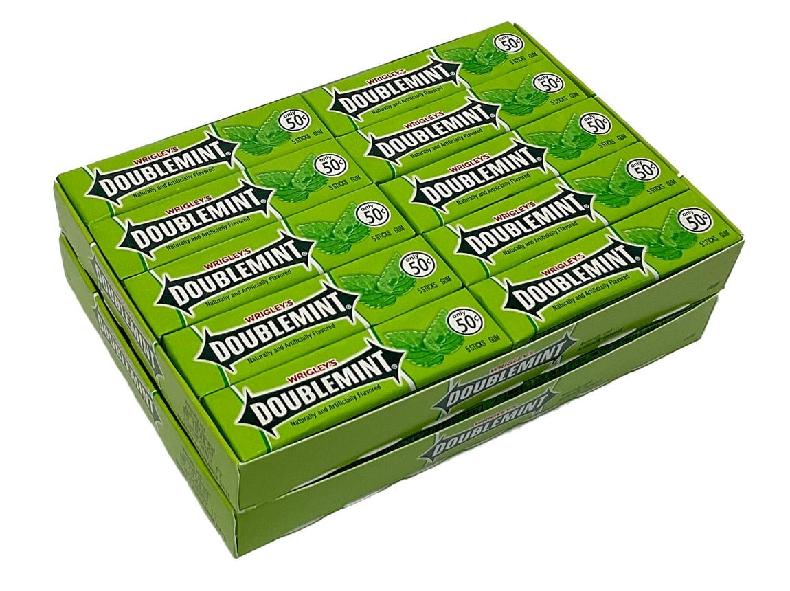 Wrigley's Gum Twin Box Pack 40pcs. Double Mint (Or B/U $0.29ea.) - Brantford Surplus
