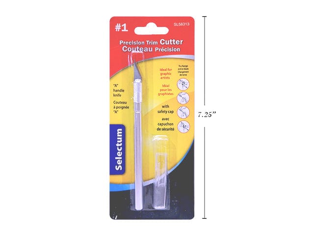 1 PRECISION TRIM CUTTER, SILVER BARRELL W/CAP IDEAL FOR GRAPHIC ARTISTS AND DESIGNERS - Brantford Surplus