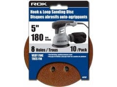 Sanding disc 5 inch 10 pc 180 grit hook and loop - Brantford Surplus