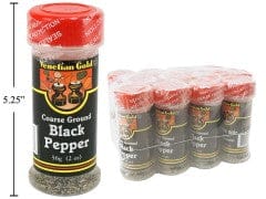 Black Pepper Coarse 35g V. Gold - each sold individually - Brantford Surplus