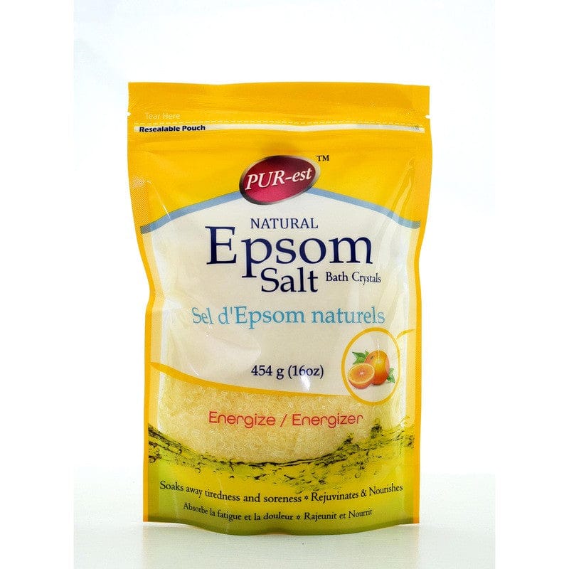 Epsom Salt Bath Crystals Energize 454gm Purest - Brantford Surplus