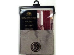 Faux Silk Stone Colour Curtains 58X84 Inch Size - Brantford Surplus