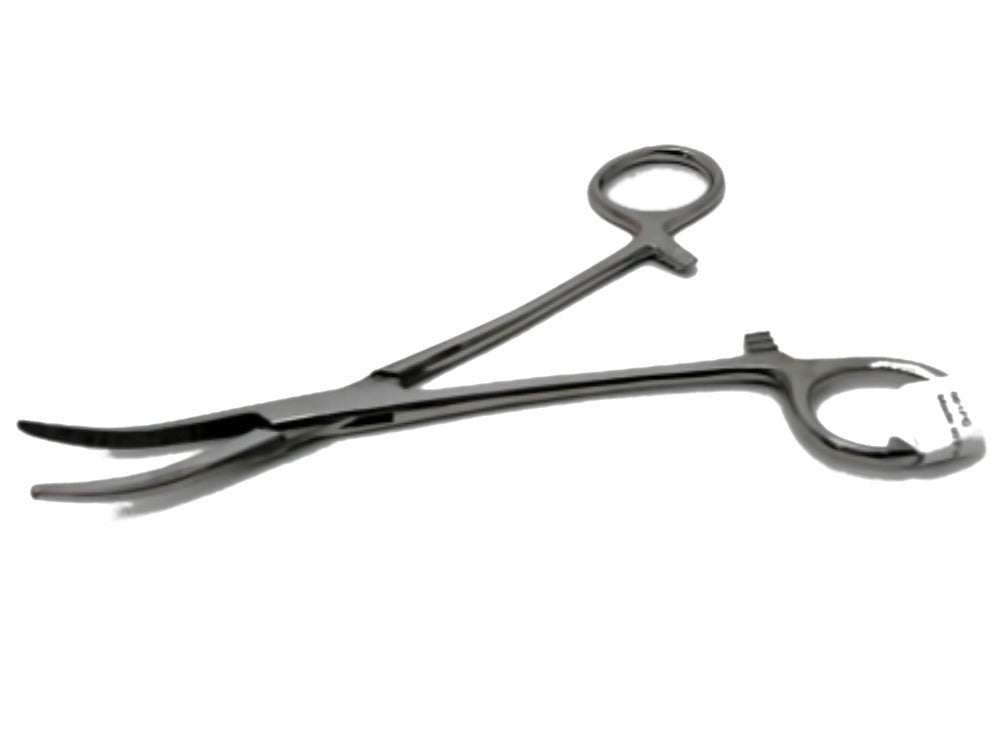 Forceps Curved 6 - 1/4" Stainless Steel - Brantford Surplus