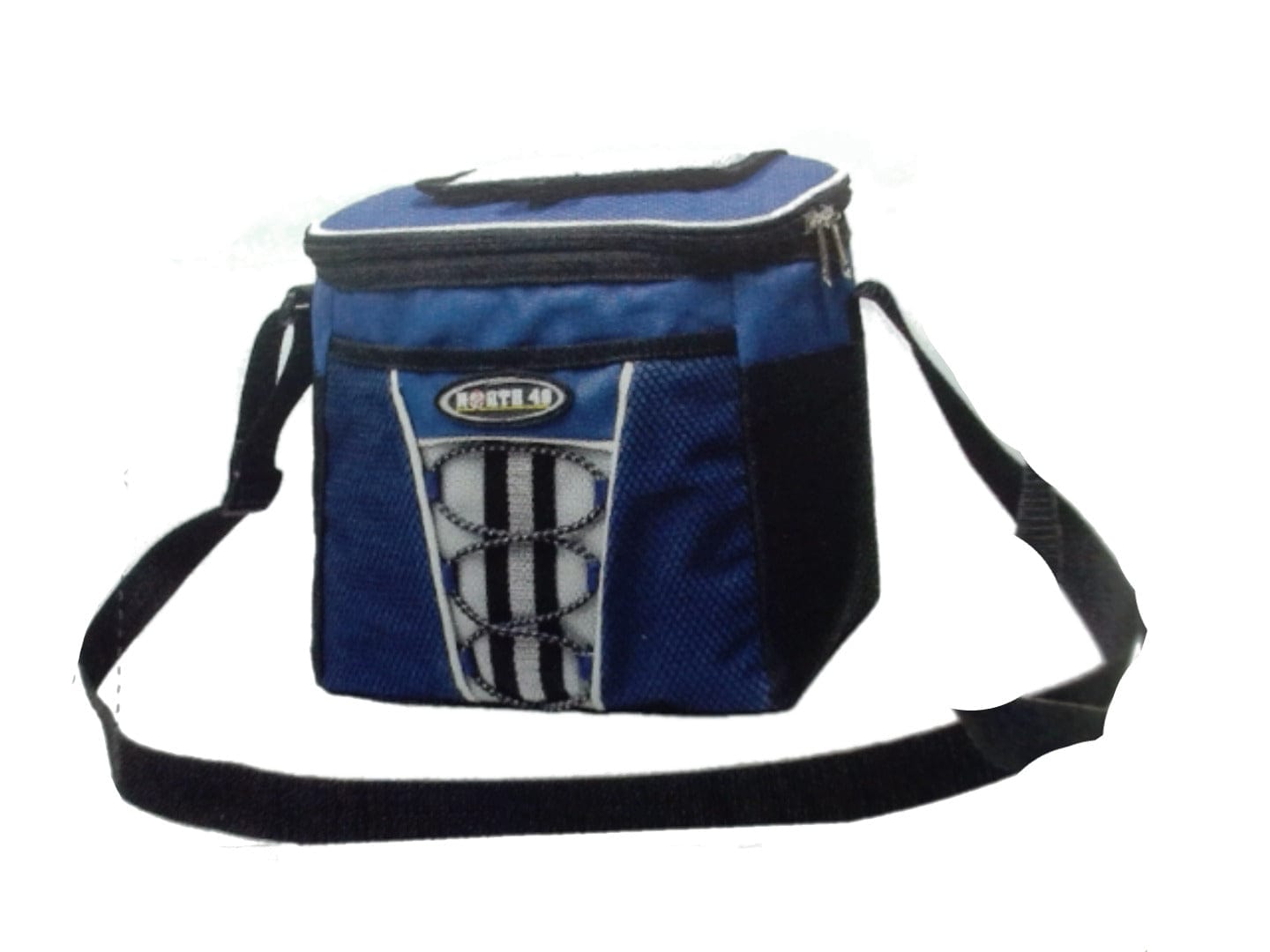 Glacial Cooler bag blue/grey 9 cans 7.75x10x8.5 inch 19.5x25.5x21.5cm - Brantford Surplus