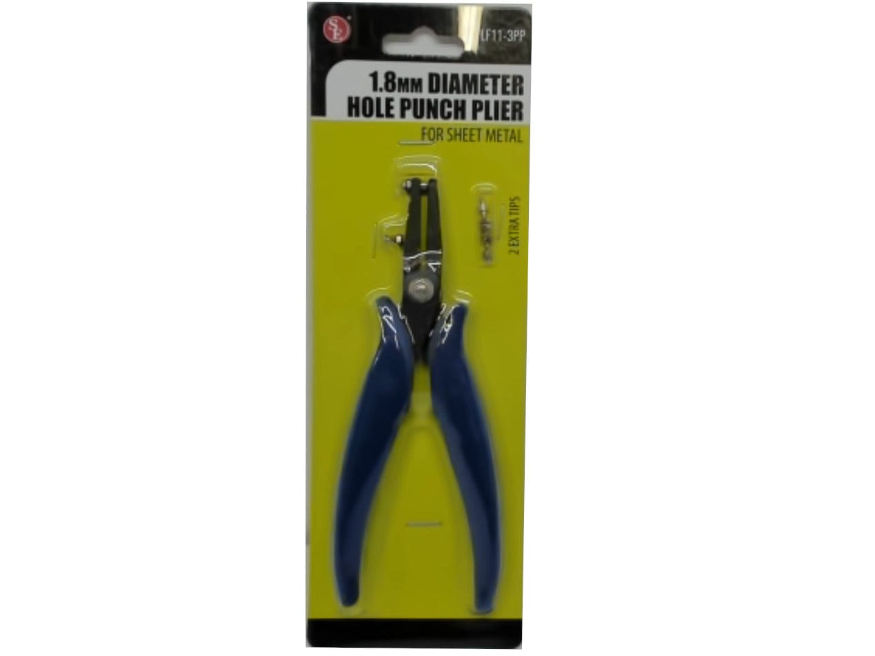 Hole Punch Plier 1.8mm For Sheet Metal W/2 Extra Tips - Brantford Surplus