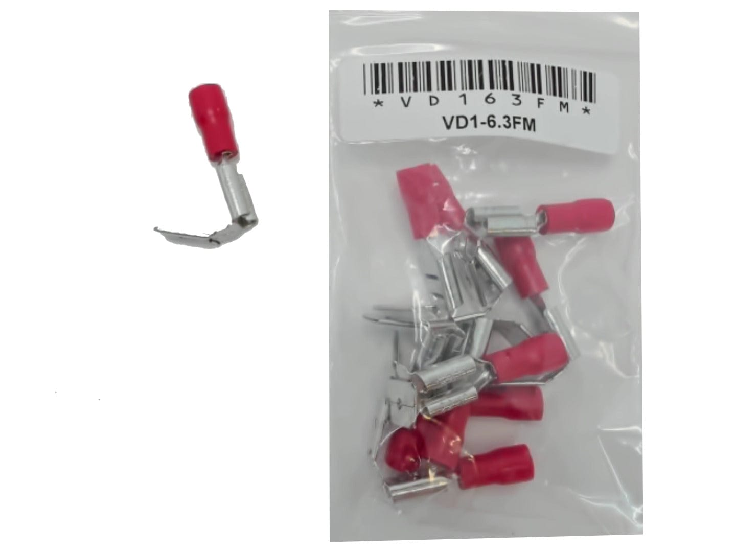 Insulated Piggyback Disconnect 0.8X6.35/0.032X0.25 bag of 10 - Brantford Surplus