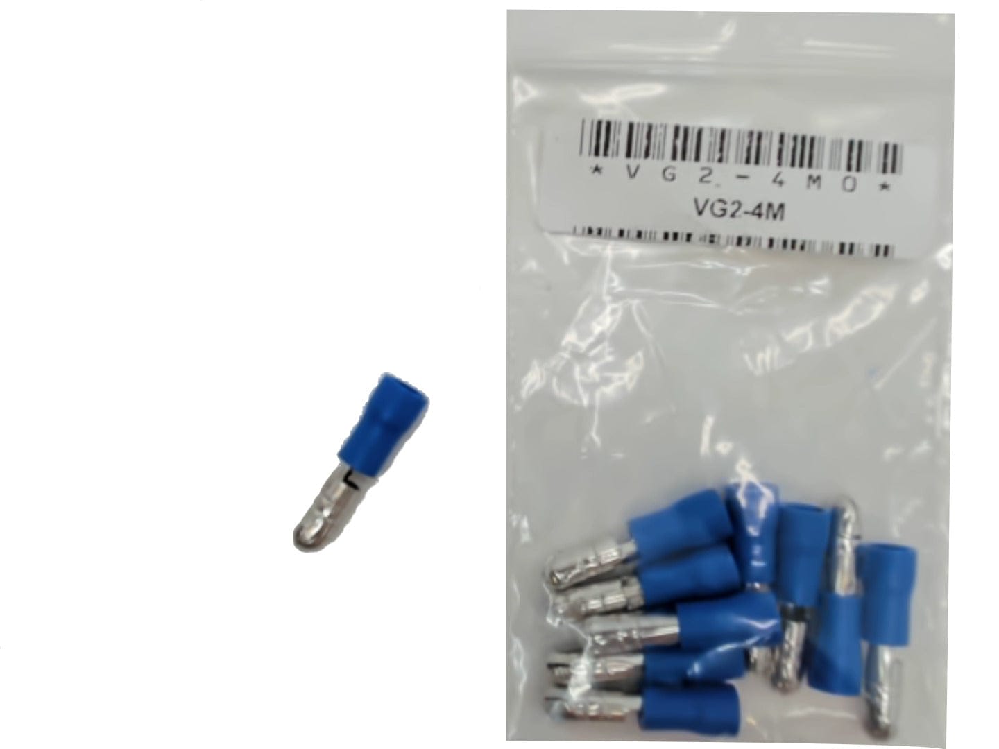 Male Bullet Crimp Terminal 4 / 0.156 bag of 10 - Brantford Surplus