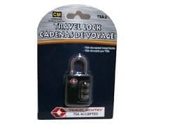Padlock - travel TSA accepted customize combination - Brantford Surplus