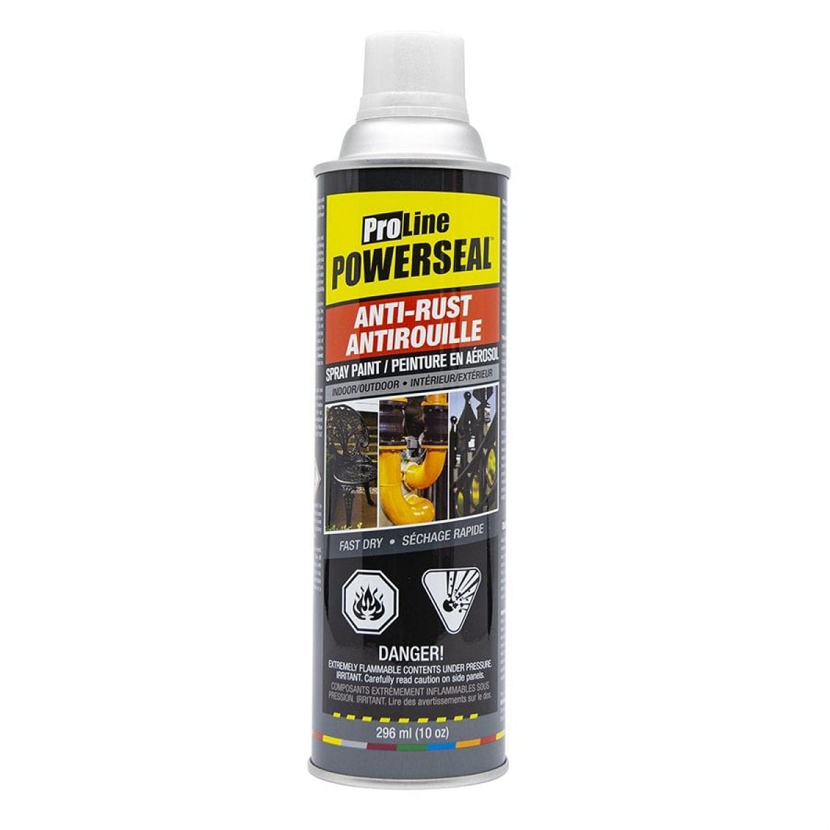 ProLine Powerseal Anti - Rust - Flat White Spray Paint - Brantford Surplus