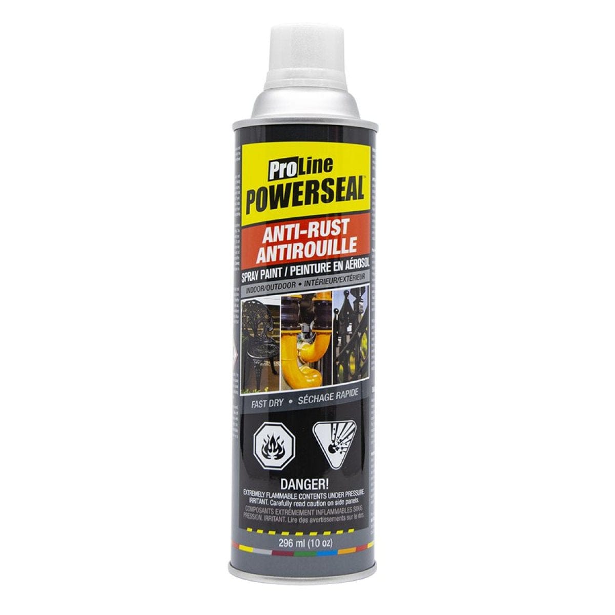 ProLine Powerseal Anti - Rust - Gloss White Spray Paint - Brantford Surplus