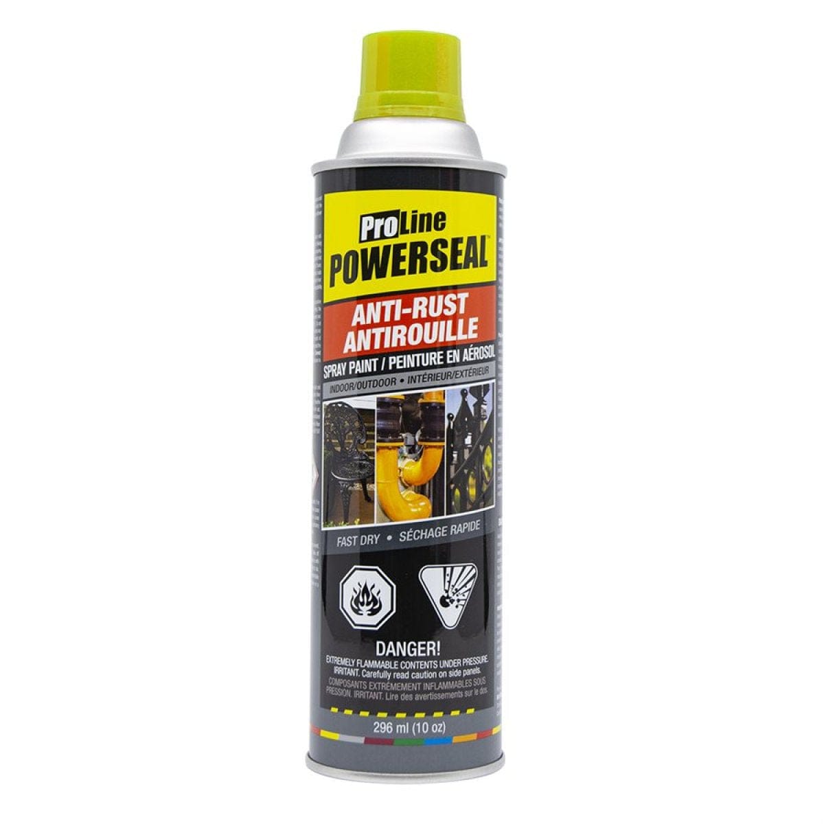 ProLine Powerseal Anti - Rust - Gloss Yellow Spray Paint - Brantford Surplus