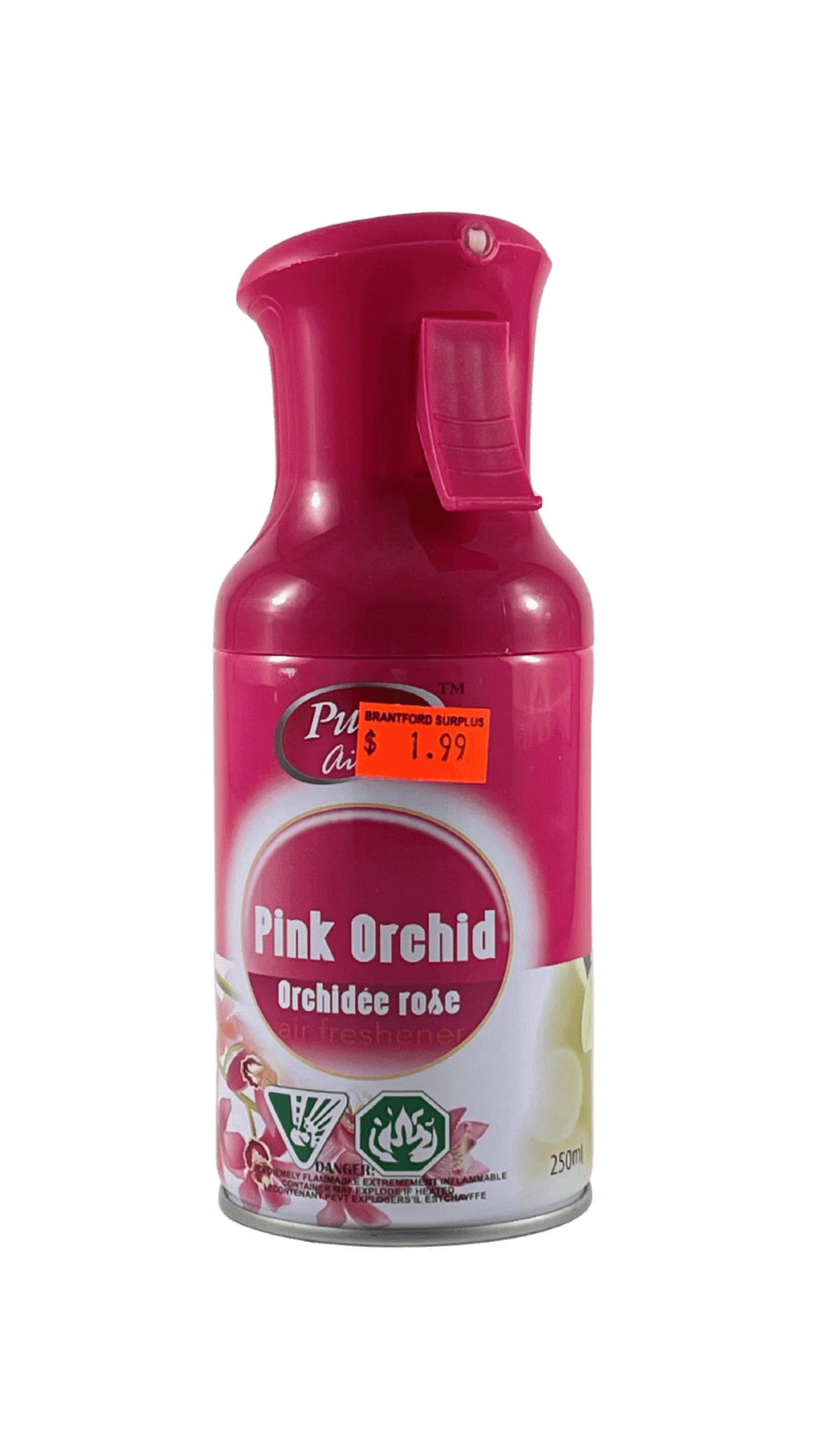 Pure Air Trigger Spray Freshener Pink Orchard 250ml.x12 - Brantford Surplus