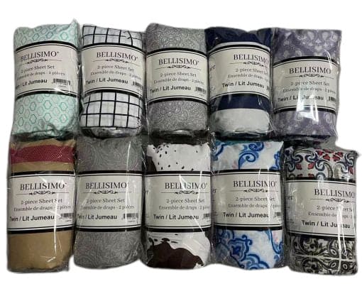 Sheet Set Solid 2PC Economy / Printed Twin - Brantford Surplus