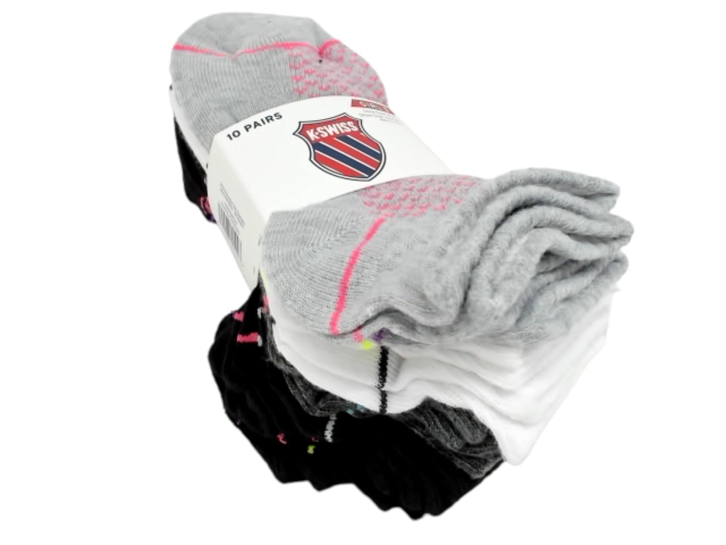 Socks Girls 10pk. Size 6 - 8 K - Swiss Assorted - Brantford Surplus