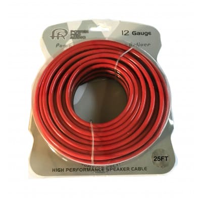 Speaker Wire 12GA 25FT CCA Black & Red - Brantford Surplus