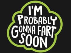 T-Shirt with print - Fart Soon - L - Brantford Surplus