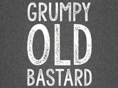 T-Shirt with print - Grumpy Old Bastard - L - Brantford Surplus