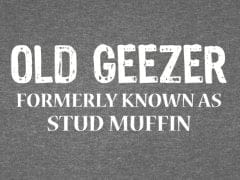 T-Shirt with print - Old Geezer - L - Brantford Surplus