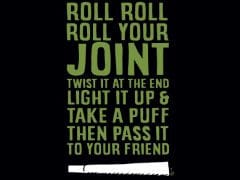 T-Shirt with print - Roll Your Joint - L - Brantford Surplus