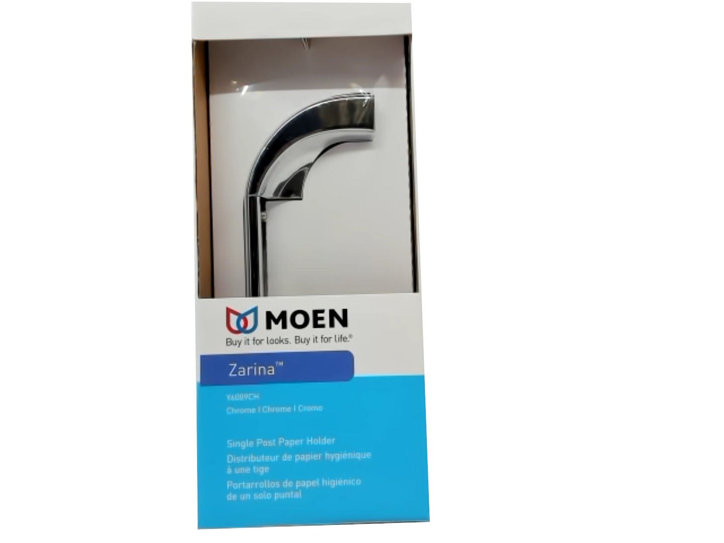 Toilet Paper Holder Single Post Chrome Zarina Moen - Brantford Surplus