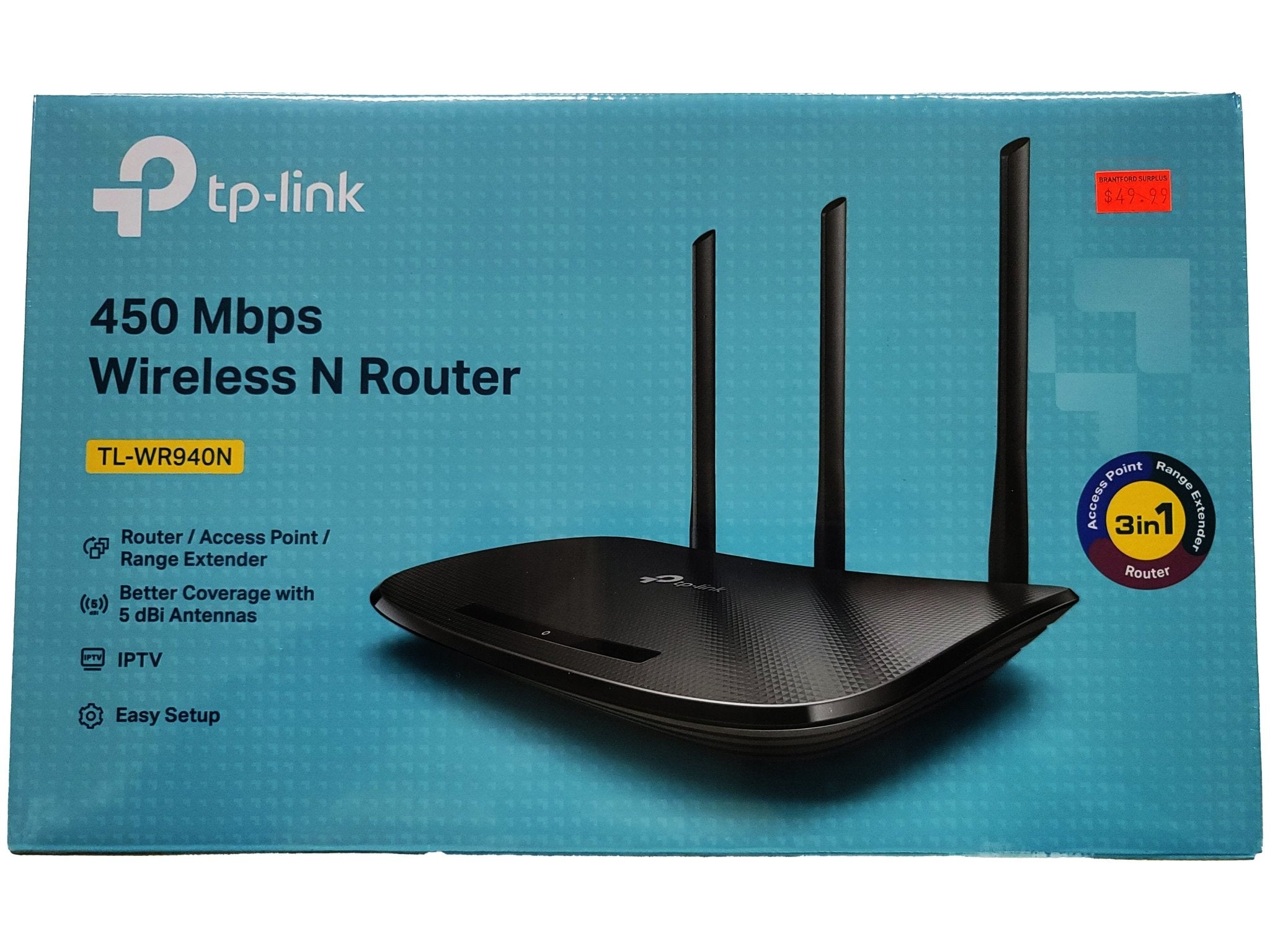 TP - Link - 450Mbps Wireless N Router - Brantford Surplus