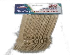 WOODEN FORKS 20PK - Brantford Surplus