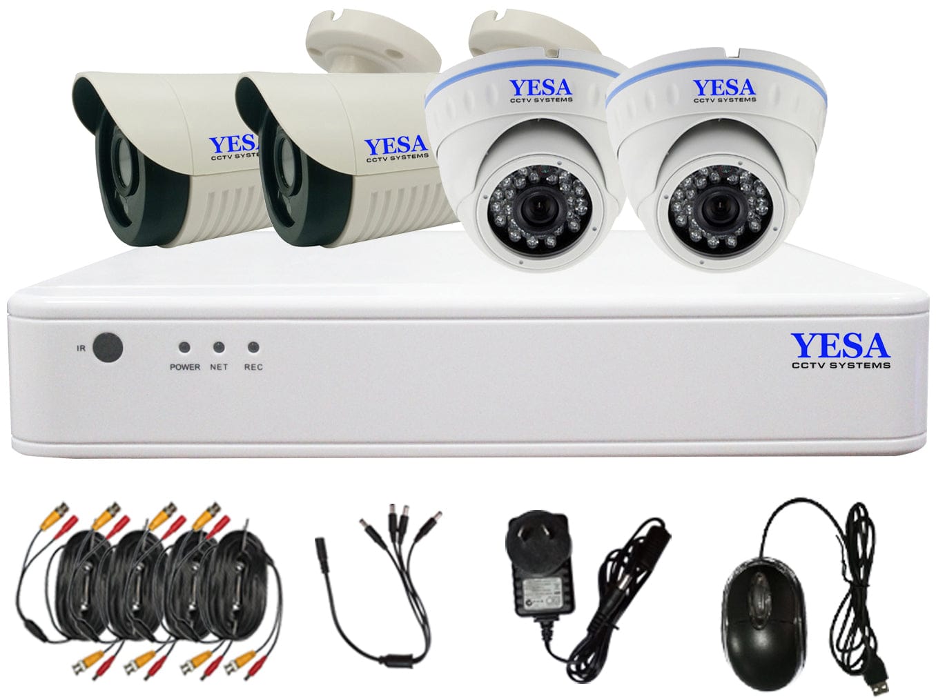 YESA YCC - 1010AHD 4 Camera Security System - Brantford Surplus
