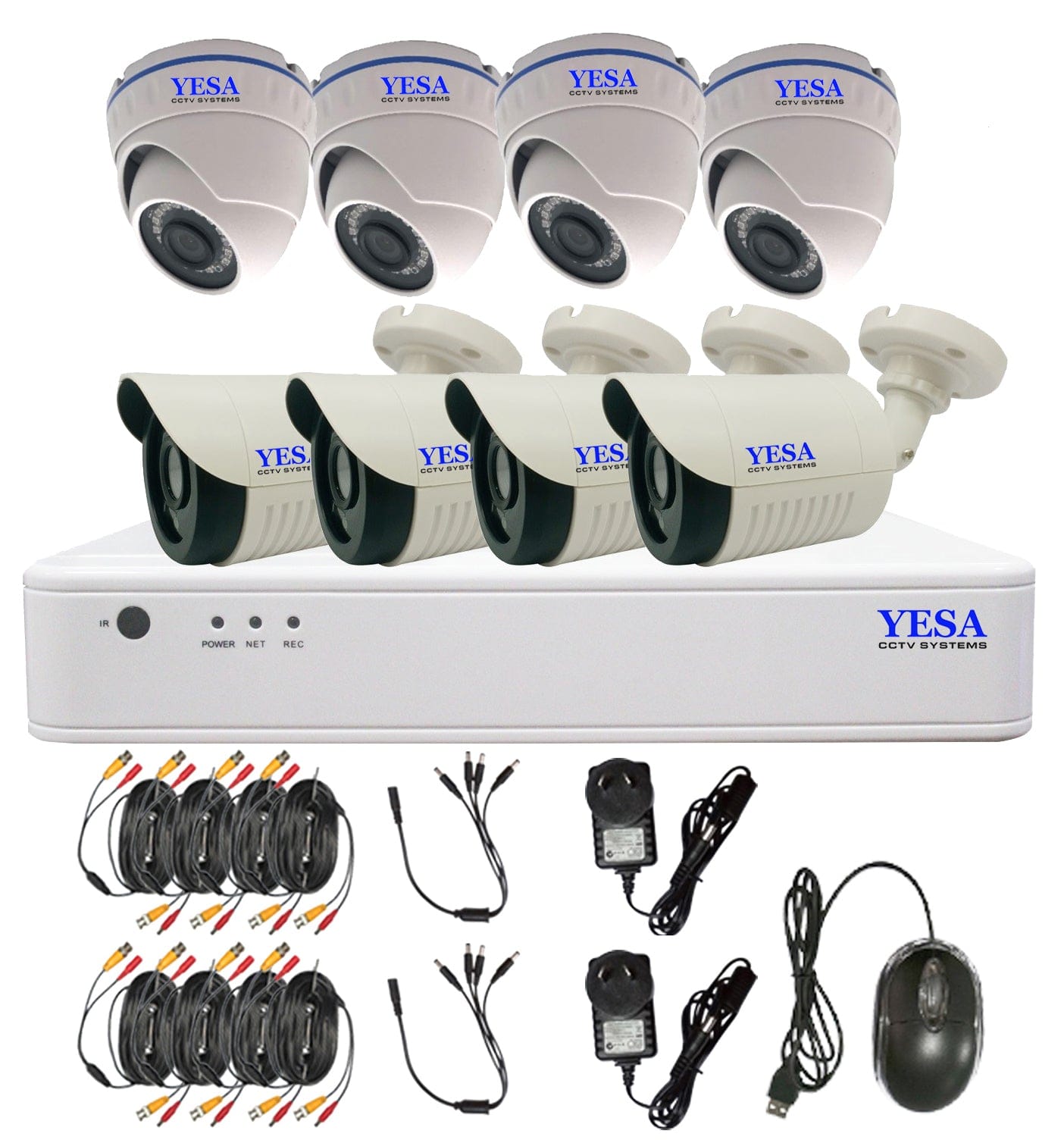 YESA YCC - 1011AHD 8 Camera Security System - Brantford Surplus