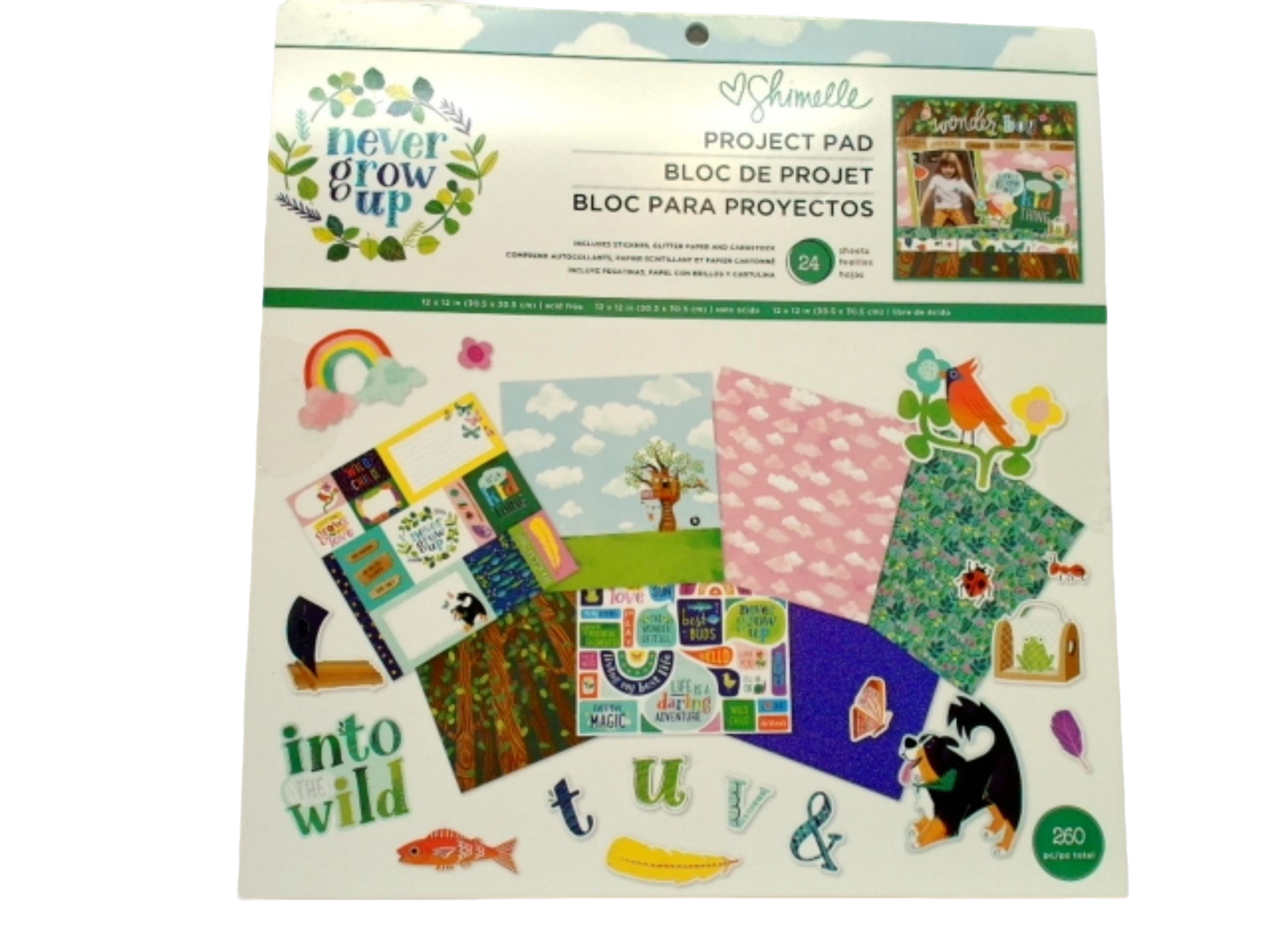 Shimelle Project Pad - Never Grow Up 260pc 24 Sheets