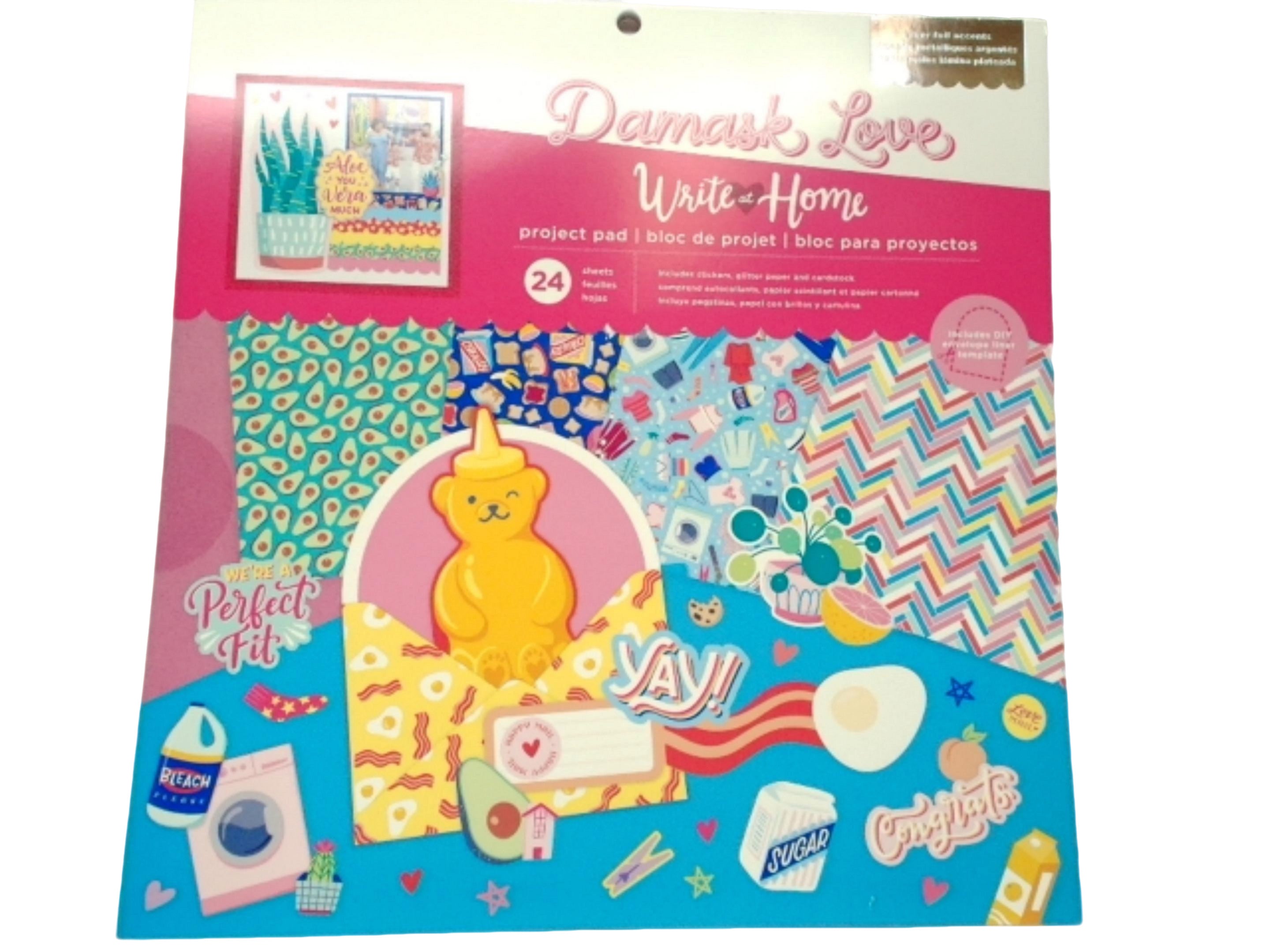 Damask Love Write At Home Project Pad - 24 Sheet