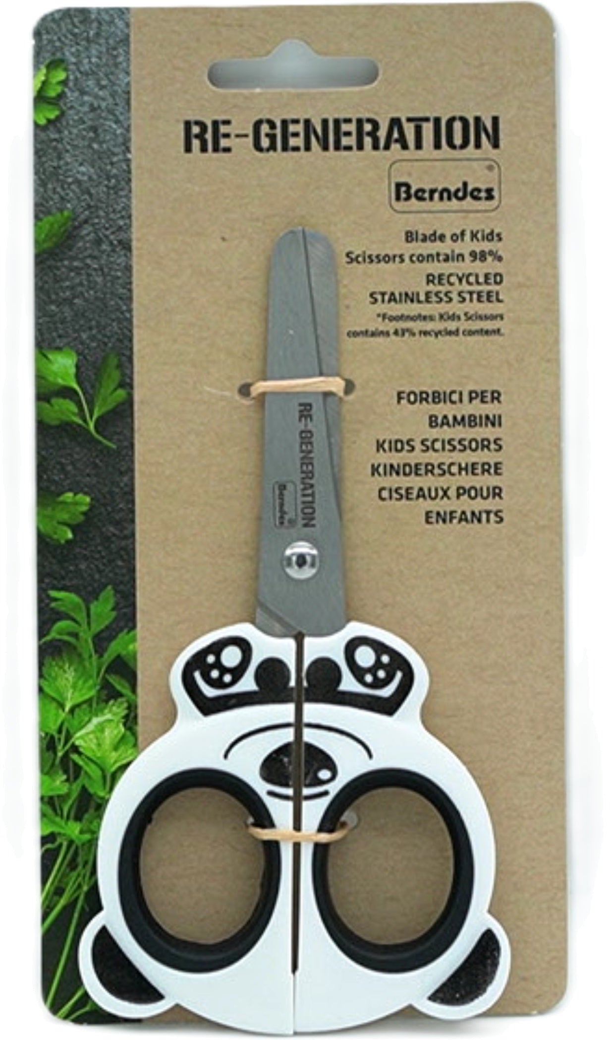 Kids Safety Scissors Stainless Steel Panda Handle