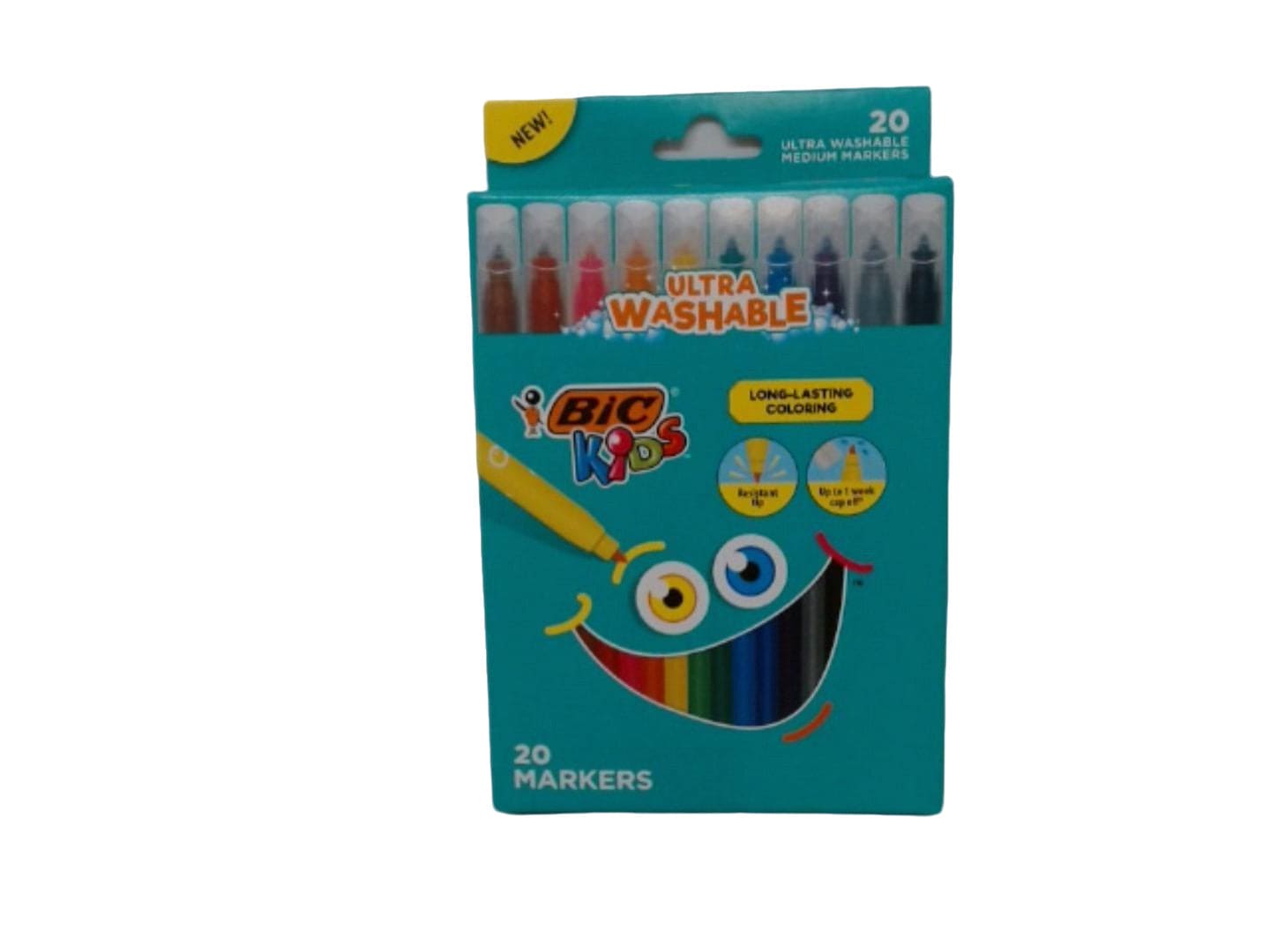 Markers 20pk. Ultra Washable Ass't Colours Bic Kids - Brantford Surplus