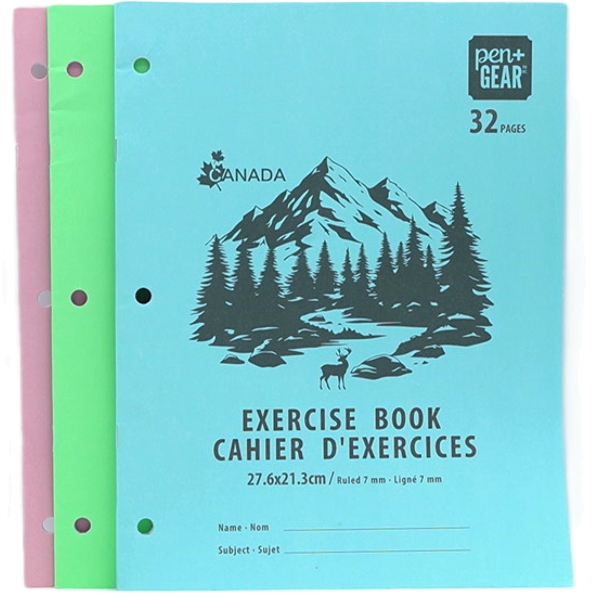 Pen + Gear Exercise Book 32pg 27.6x21.3cm Assorted Colors