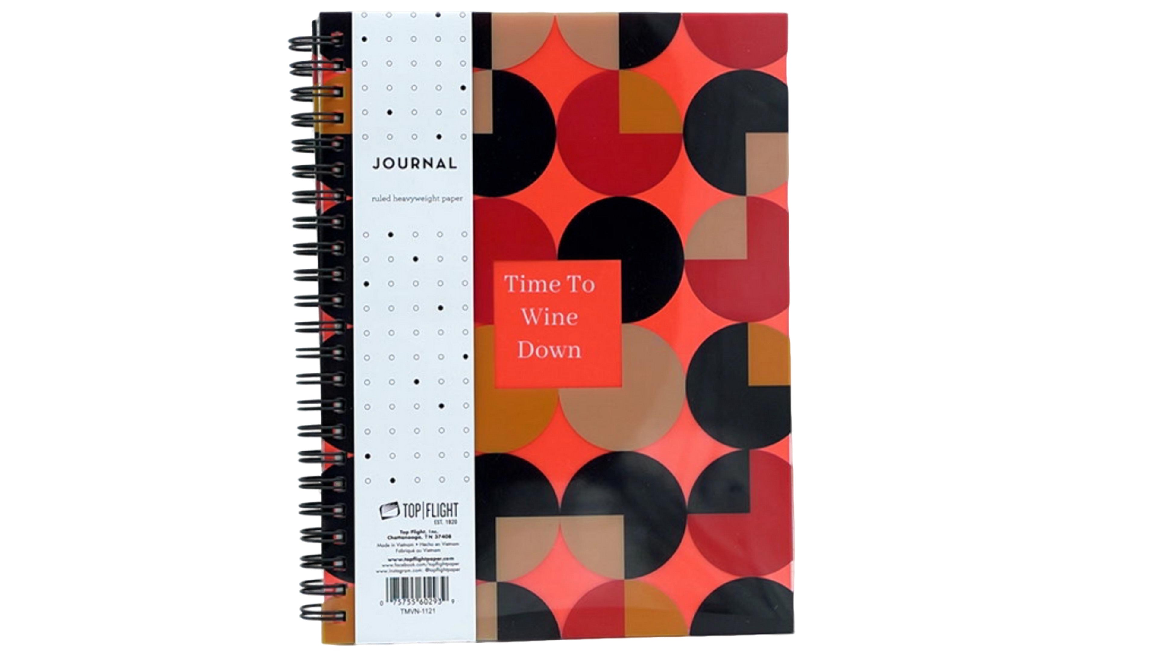Top Flight Wine Journal 8"x6" Lined Notebook
