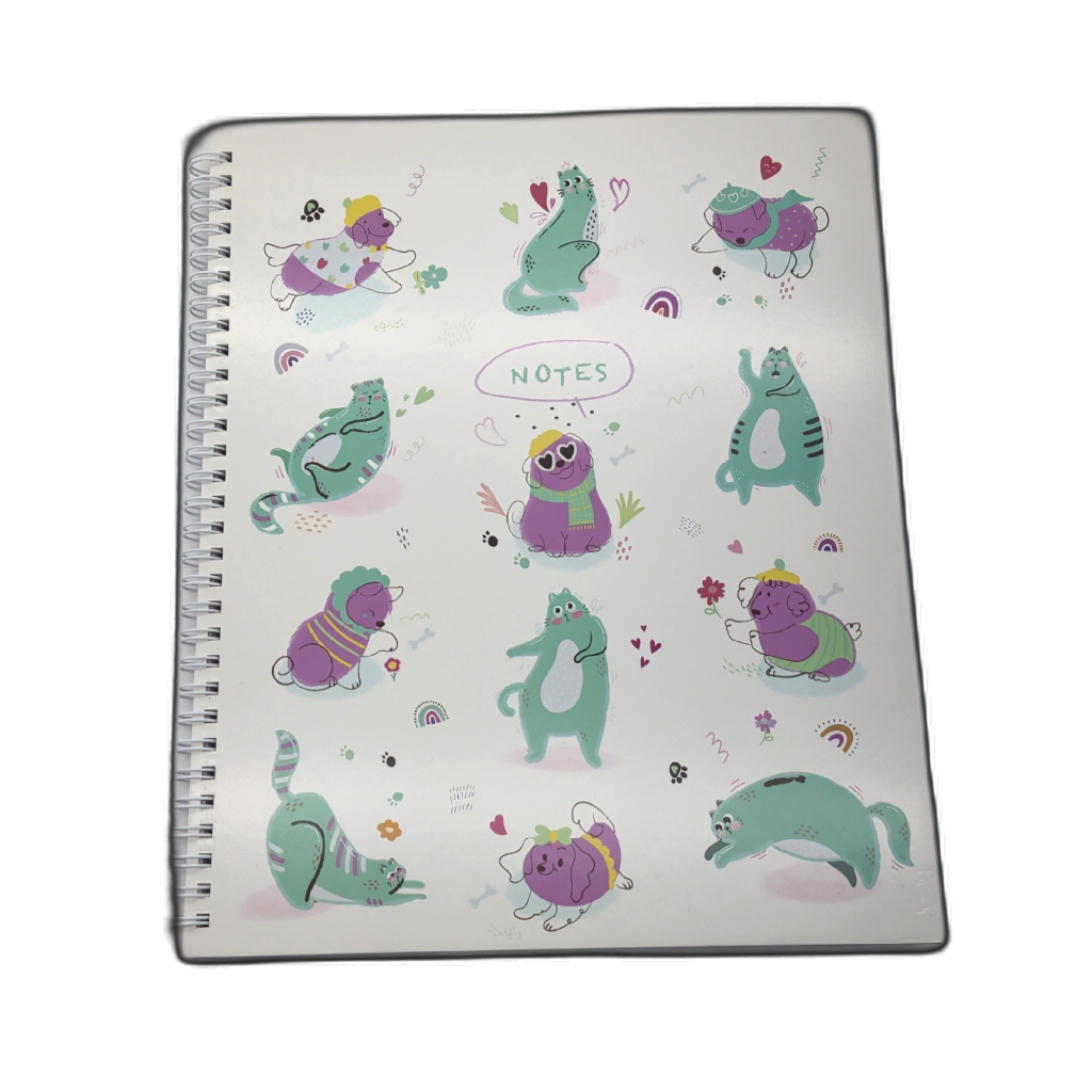 Hilroy Notebook Furry Friends Cats & Dogs 80 Sheets