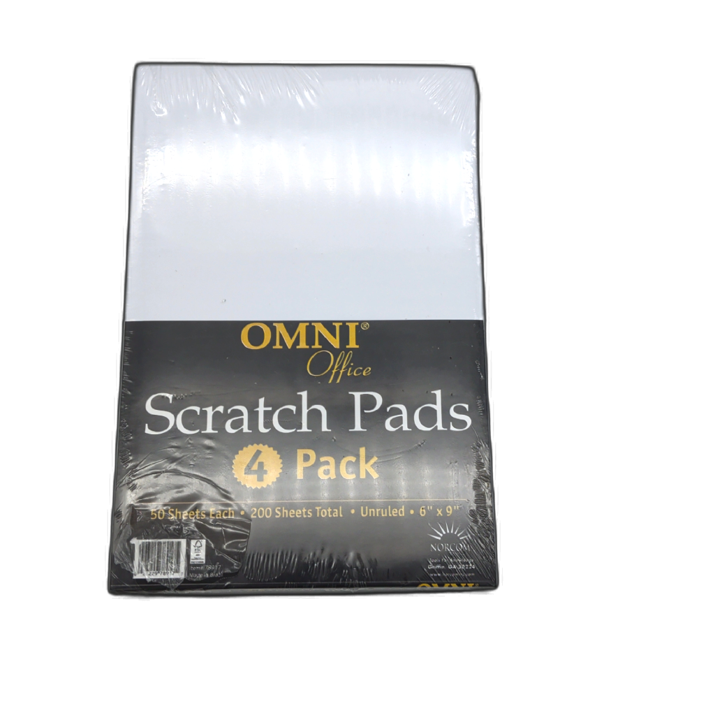 Omni Office Scratch Pads 4pk 6x9