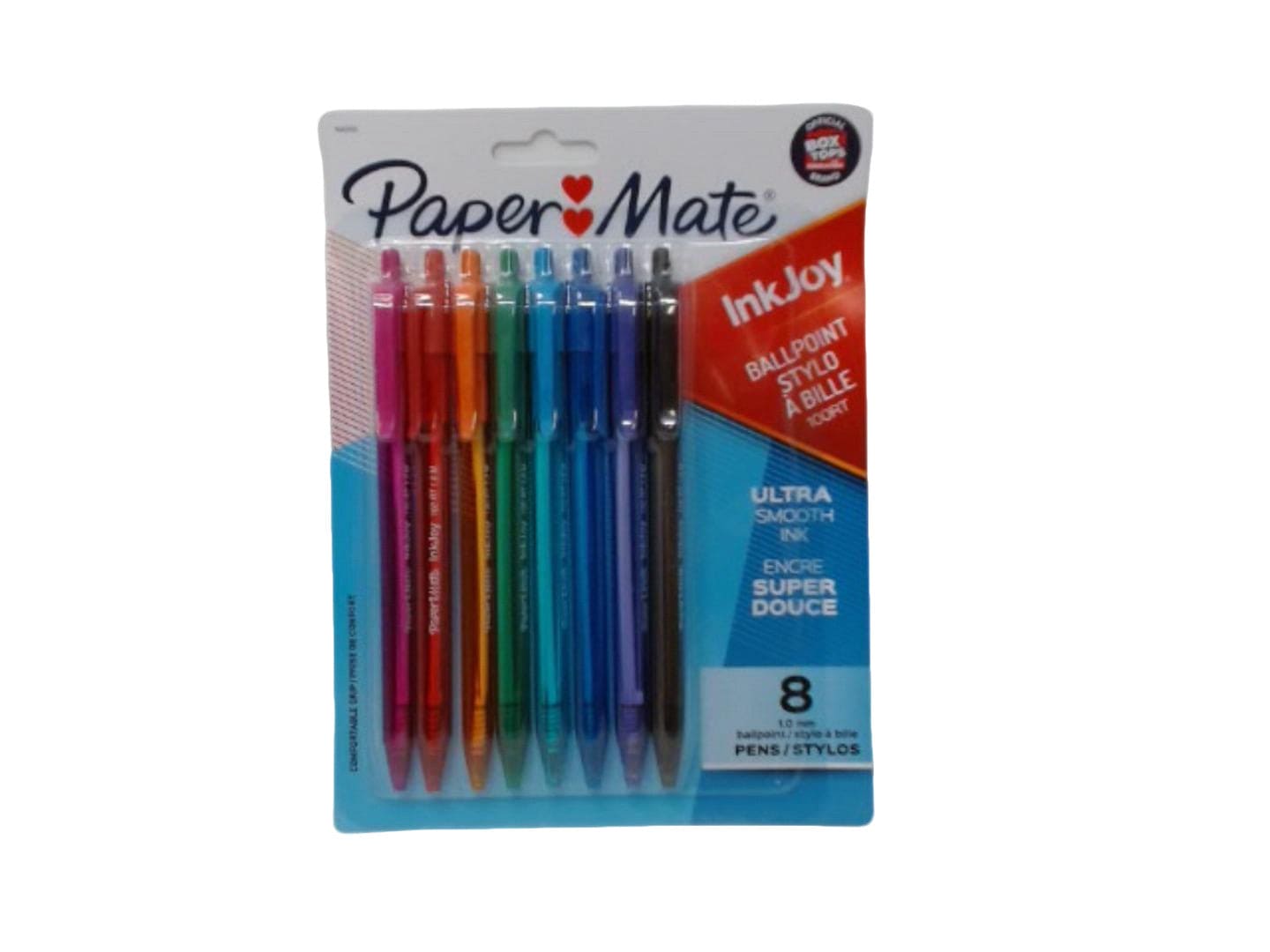 Ballpoint Pens 8pk. Ass't Colours Ultra Smooth Ink Inkjoy Paper Mate - Brantford Surplus