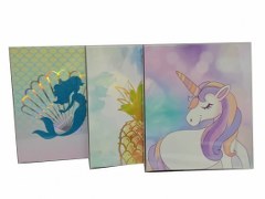 Fairy Tale 1-inch 3-ring binder with laminated cover and interior pockets