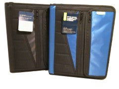 1.5-inch zipper binder with full wraparound zipper in assorted colours