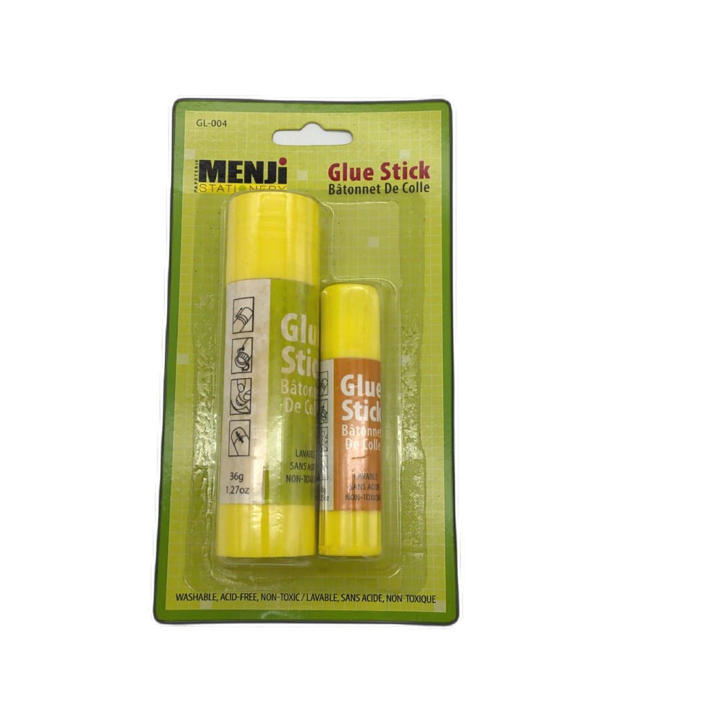 Menji Glue Stick 2-Pack, Stationery Adhesive