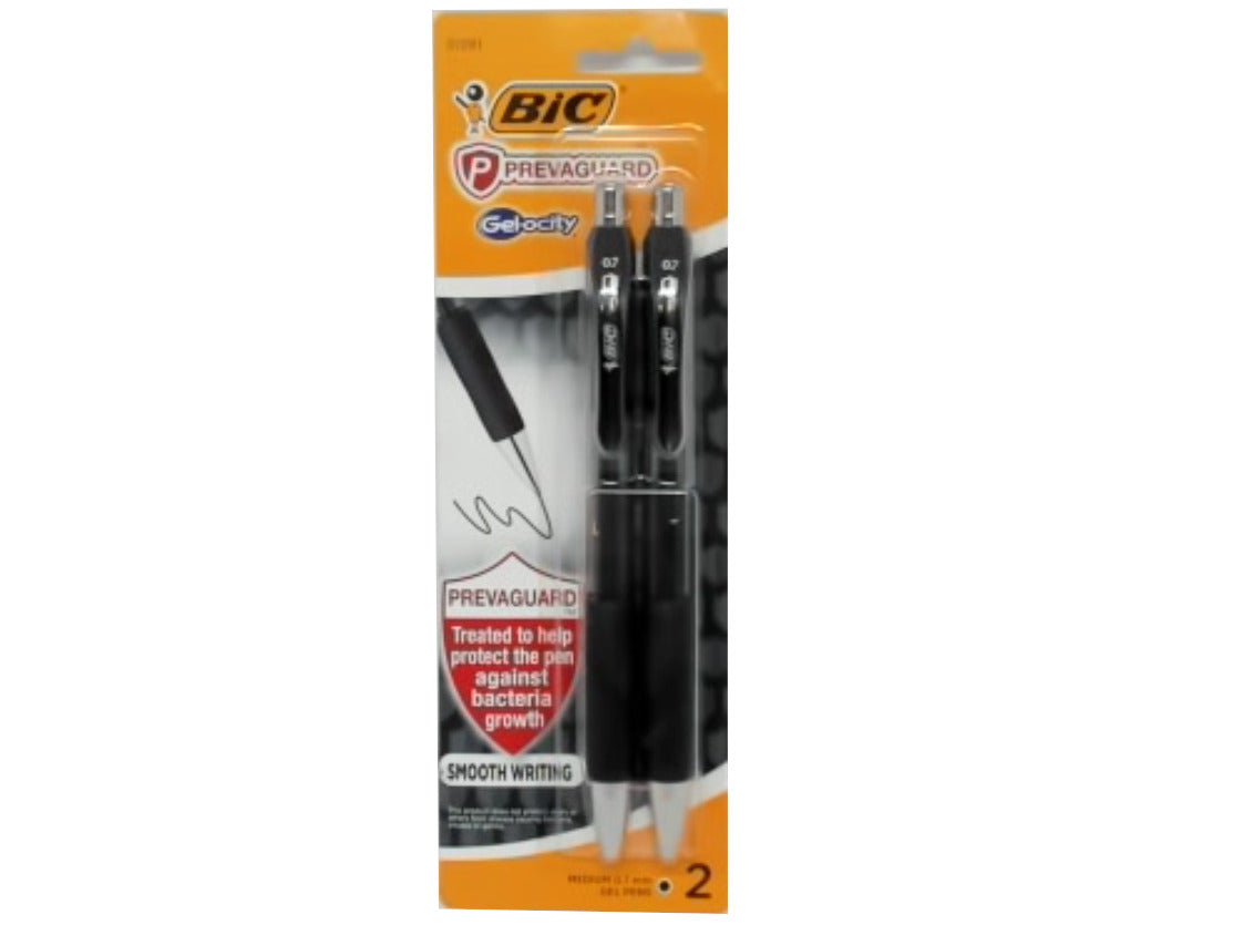 Pen Prevaguard 2pk. Black Gel-ocity Bic - Brantford Surplus