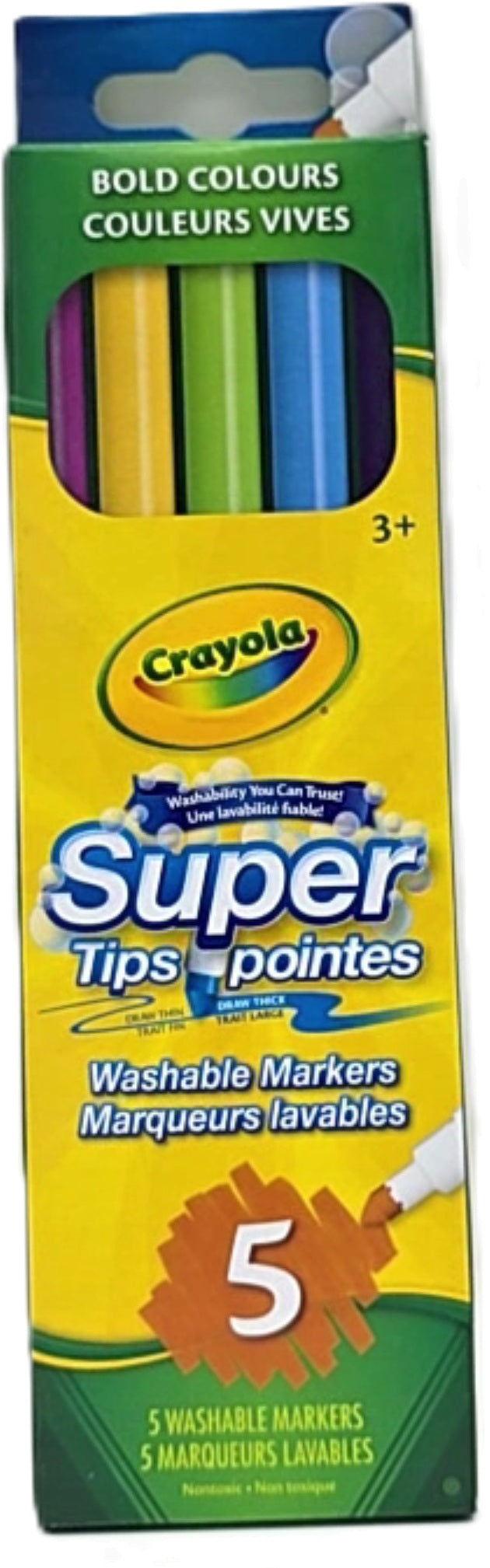 Crayola Super Tip Markers 5pk Bold Colours